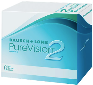 PureVision 2 (6 יח') עדשות חודשיות Bausch & Lomb Baush and lomb 