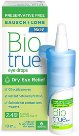 Biotrue EyE drops Baush and lomb - טיפות הרטבה