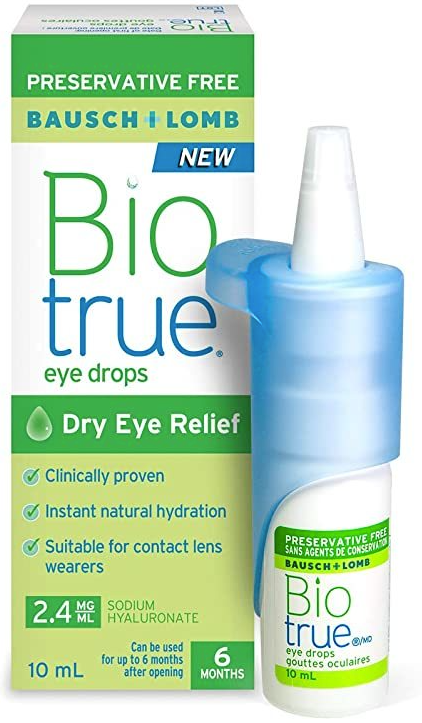 Biotrue EyE drops Baush and lomb - טיפות הרטבה
